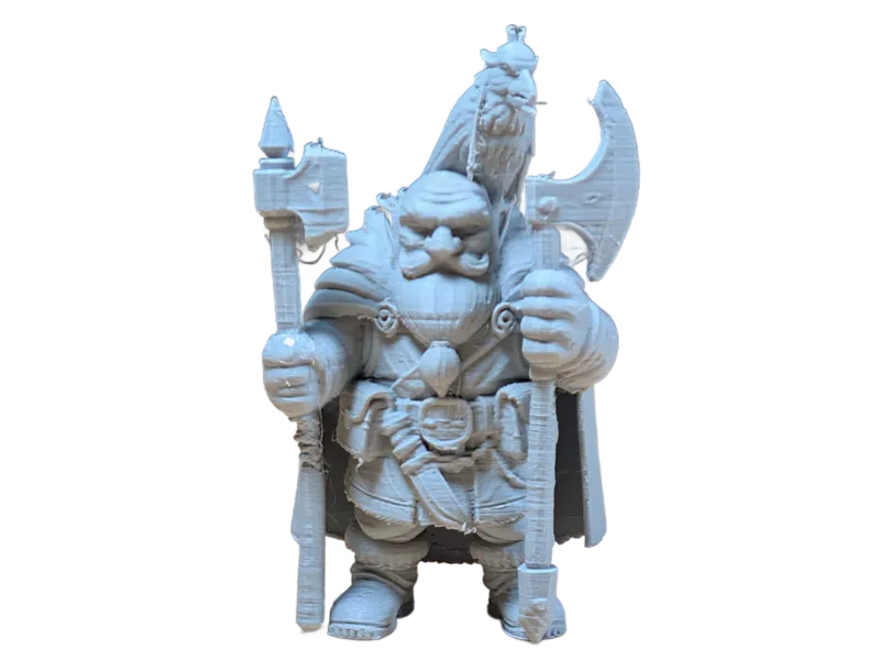DnD Dwarf Male Fighter w/ Battle Hammer, Great-Axe