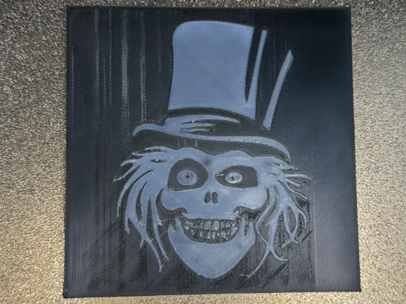 Glow in the Dark Square Hatbox Ghost Drink Coaster