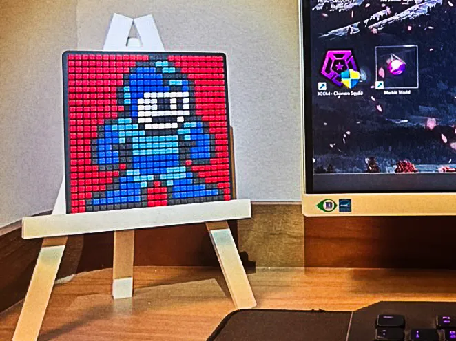Mega Man 1987 Pixel Wall Art 