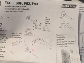 Schlage Door Spacer
