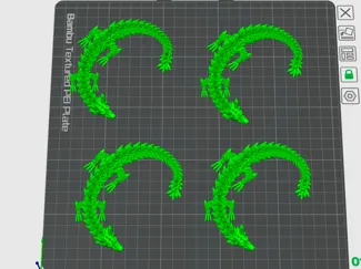 4 mini dragon single color 50%