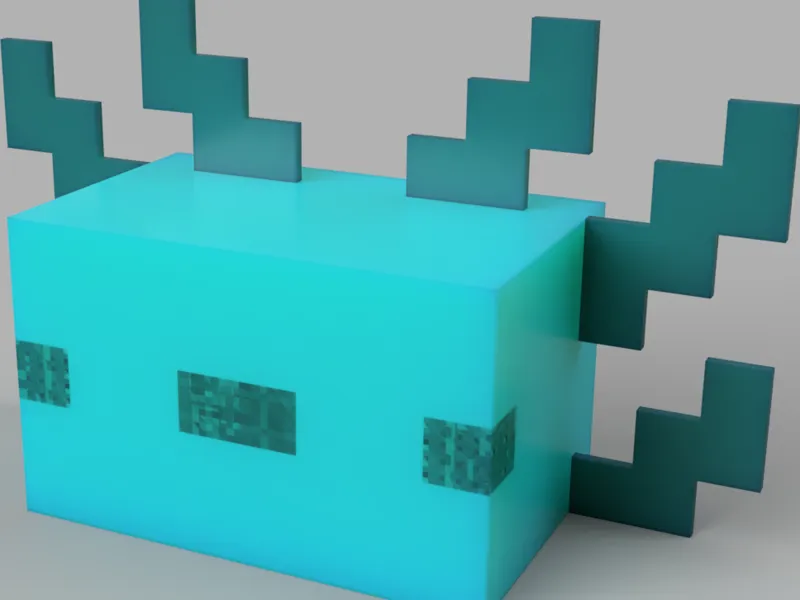Minecraft Axolotl Head Fridge Magnet