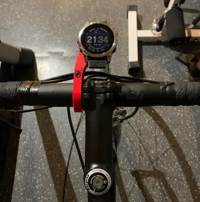 Bike computer mount for Garmin watch