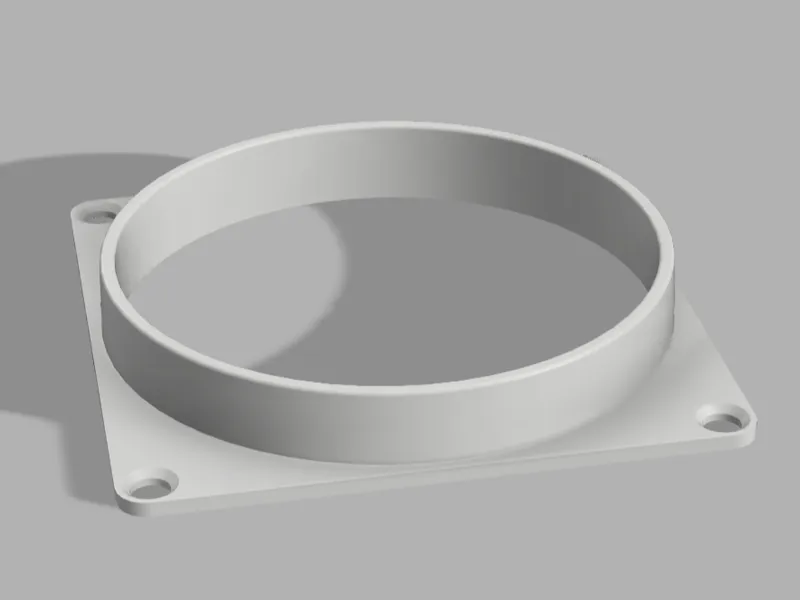 80mm fan to 76mm hole adapter