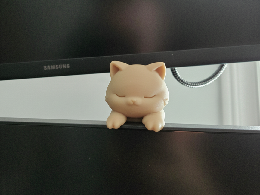 Cat Monitor Buddy - Cute Cat Screen Topper