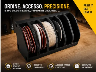 EXPANDABLE SANDING DISC ORGANIZER