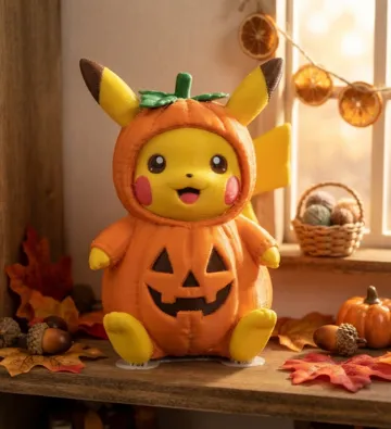 Modelo para impresión 3D: Halloween Pikachu — vista de referencia 3
