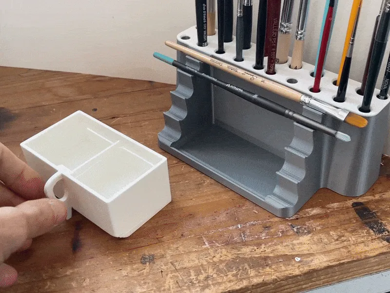 Paint Brush Rack view 3