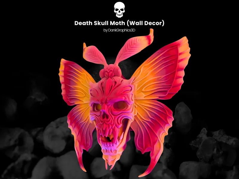 Death Skull Moth Wall Decor