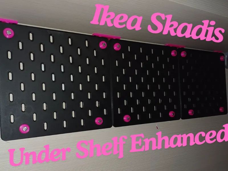 Ikea Skadis Under Shelf Enhanced
