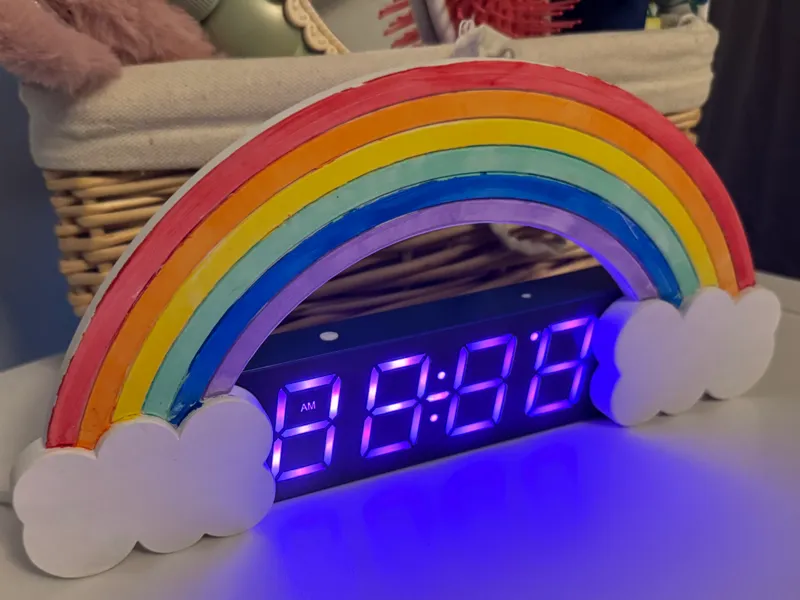Rainbow Digital Clock