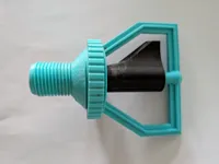 Spinning sprinkler with 1/2" thread