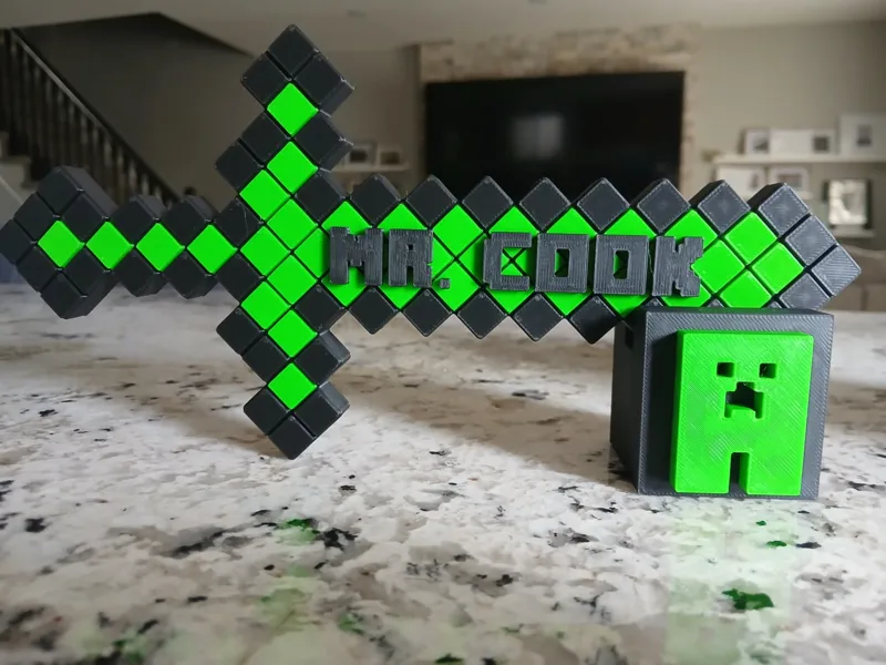 Minecraft Sword Stand Creat3dWorks Sword (A1 Mini)