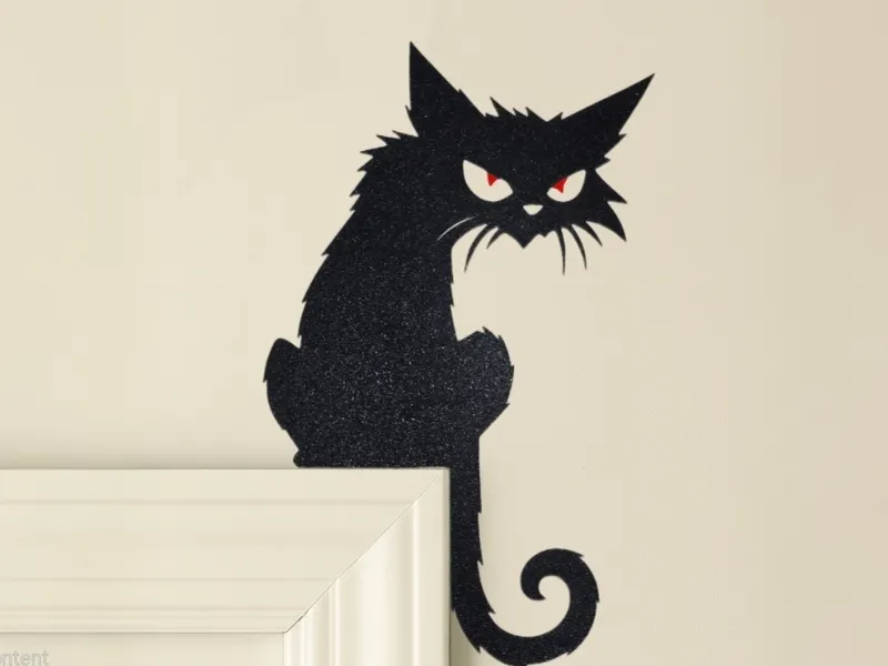 halloween red eye cat 