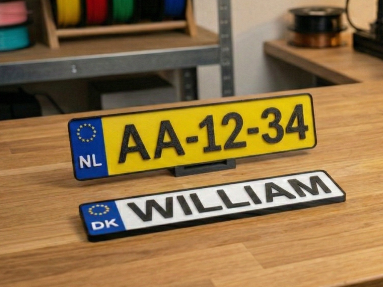 EU License Plate Generator- Custom Text