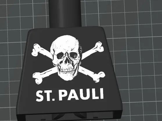 großer Ziegelsteinmann St.Pauli