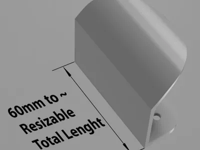 Resizable Parametric Ikea BILLSBRO Handle