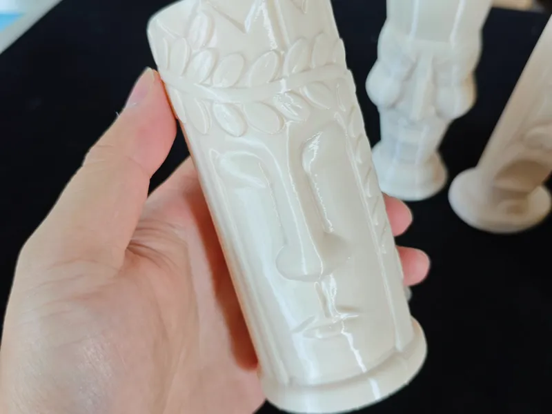 酒吧 鸡尾酒杯  鬼脸杯 特调杯子 笔筒 收纳 收纳桶 手工 DIY礼物 一键打印 可上色 画画