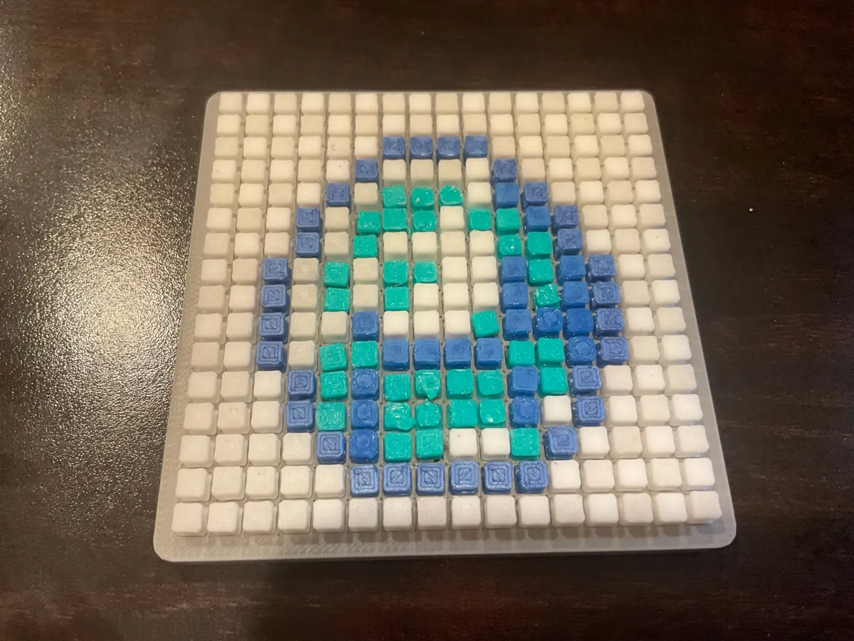 Minecraft Diamond Pixel Art - Free 3D Print Model - MakerWorld
