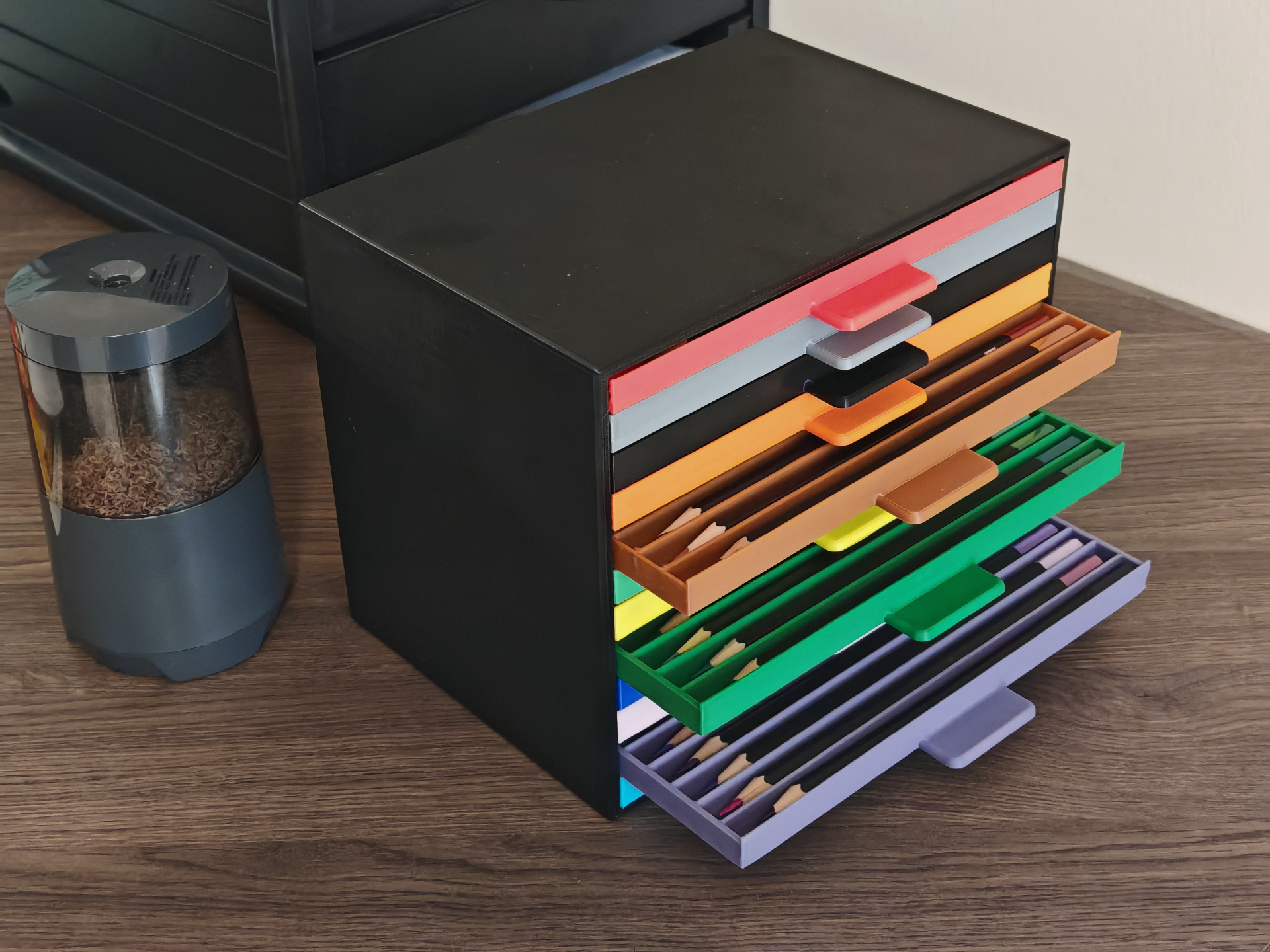 Rainbow Pencil Drawer Organizer