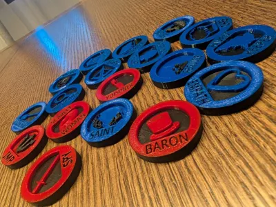 Blood on the Clocktower Multicolor Tokens