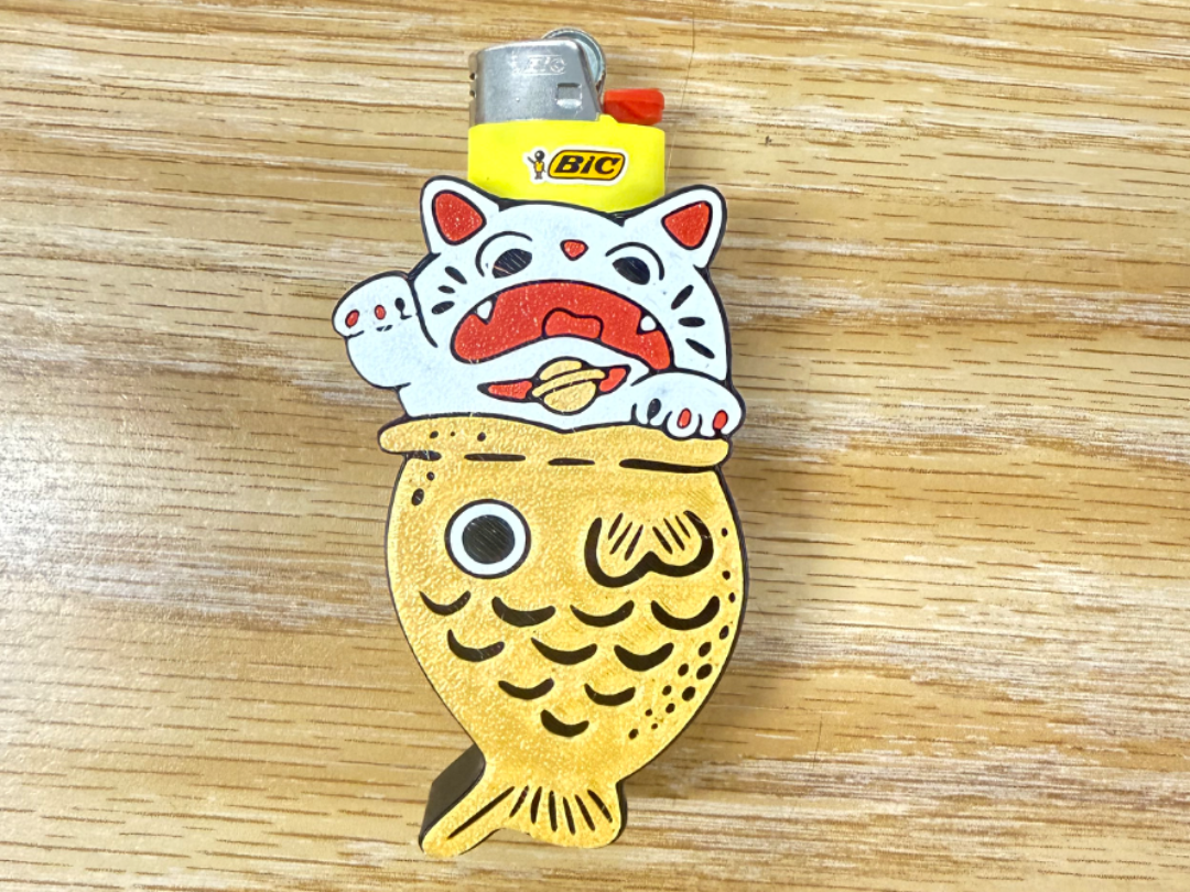 Lucky Cat lighter case