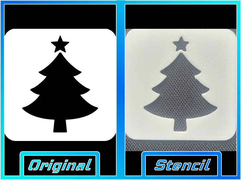 Christmas Tree Stencil