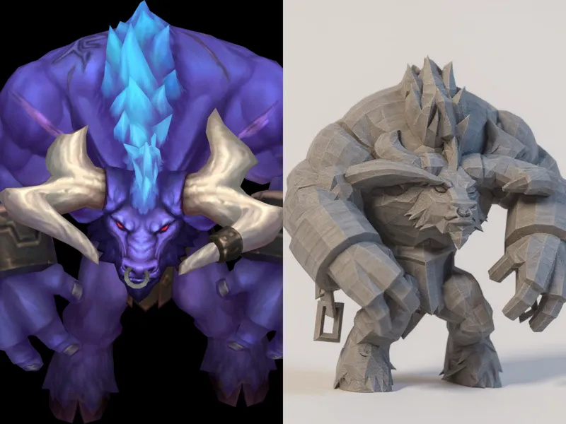 Alistar League of Legends 3D Model Mighty Minotaur