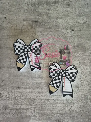 Accesorio para filamento: Checkered Pencil Bow Opener — vista de referencia 5