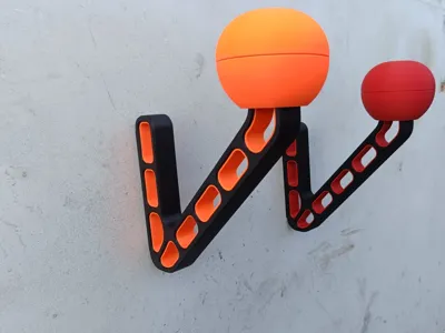 Elegant Wall Helmet Holder – No Visible Screws