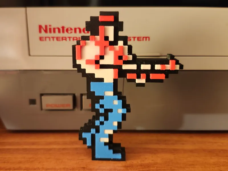 Contra 8-BIT Figure from NES game