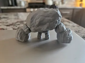Articulated stone talus