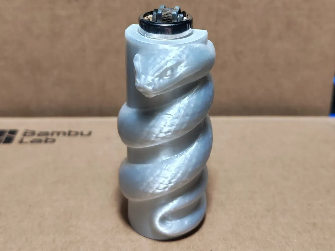Snake Style Cover for Clipper Lighter - Free 3D Print Model - MakerWorld