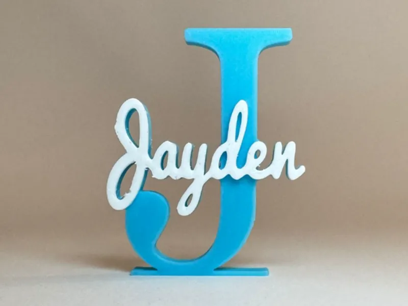 Placa de Identificação 3D - Jayden