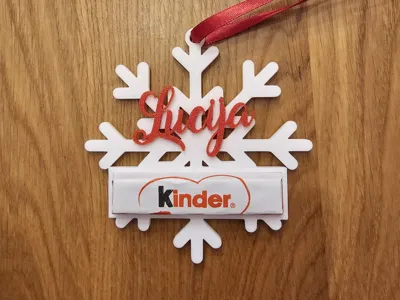 Personalized Snowflake with kinder