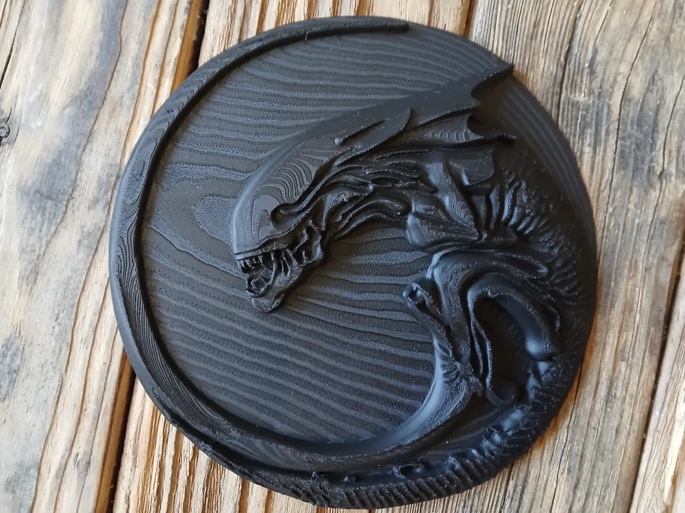 异形3标志浮雕 - 免费 3D 打印模型 - MakerWorld