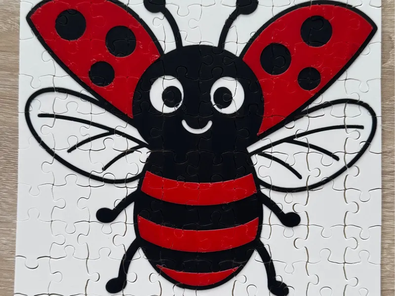 puzzle coccinelle 100 pièces