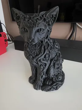 Accesorio de iluminación decorativa: Spooky Gothic Halloween Cat Candle Holder — vista de referencia 3