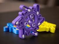 2 color,AMS,single nozzle (0.2mm layer, 3 walls, 15% infill)