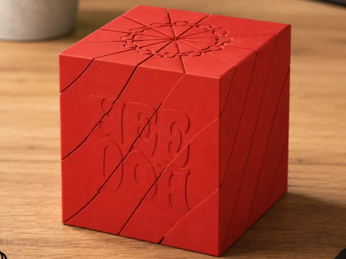 Cube fidget glissant