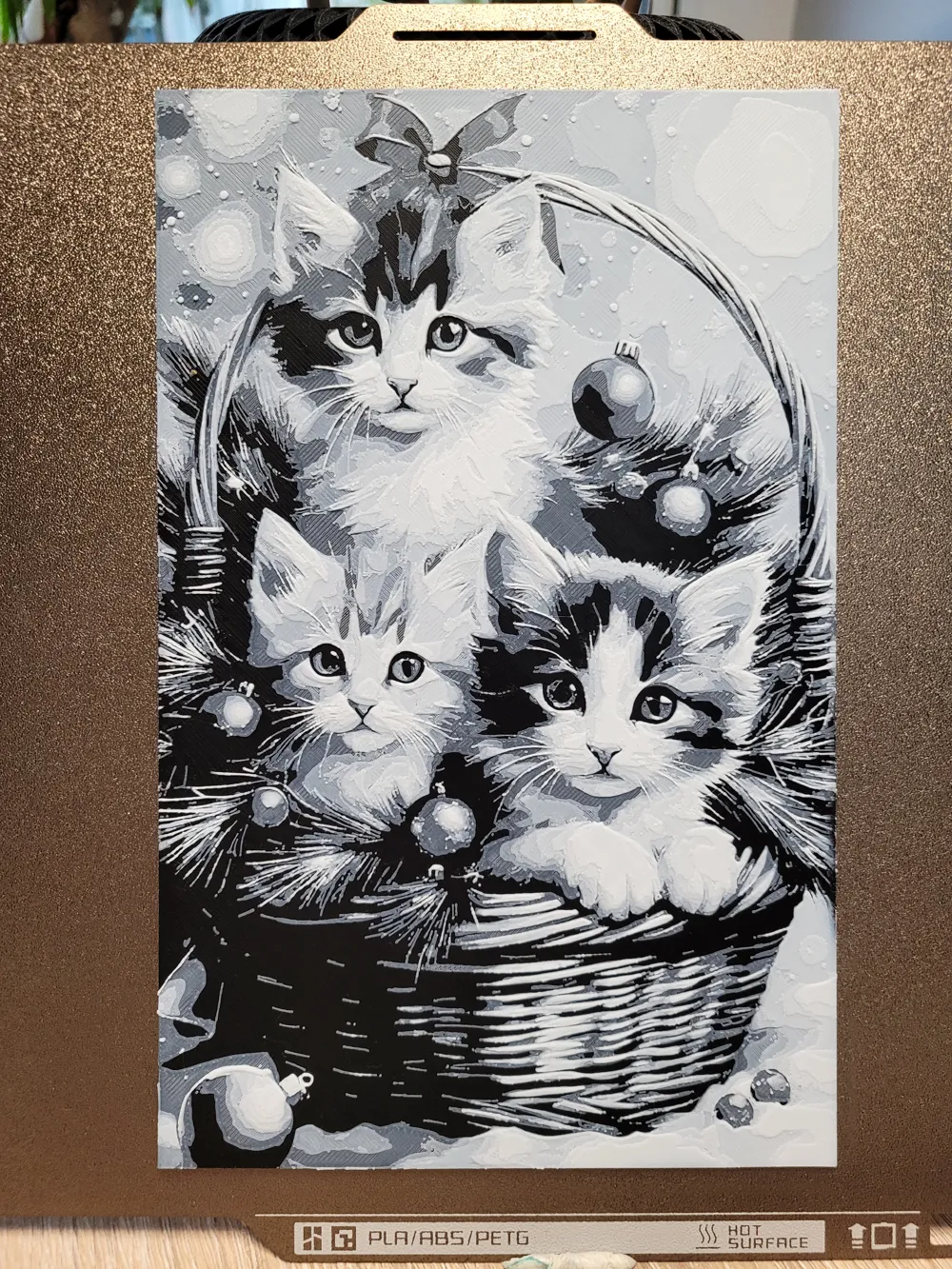 Kitten For Gift - Cat Hueforge - 148x235 - Free 3D Print Model - MakerWorld