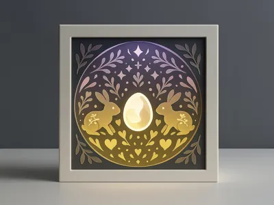 Easter Lightbox - Easter Shadowbox