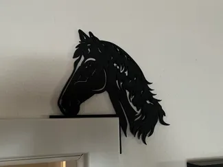 Pferd Silhouette Türrahmen Bild Rechts