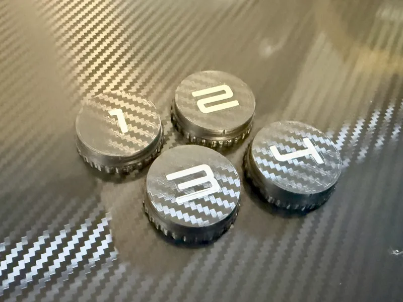 Bambu Style Numbered Spoolholder Caps for AMS lite