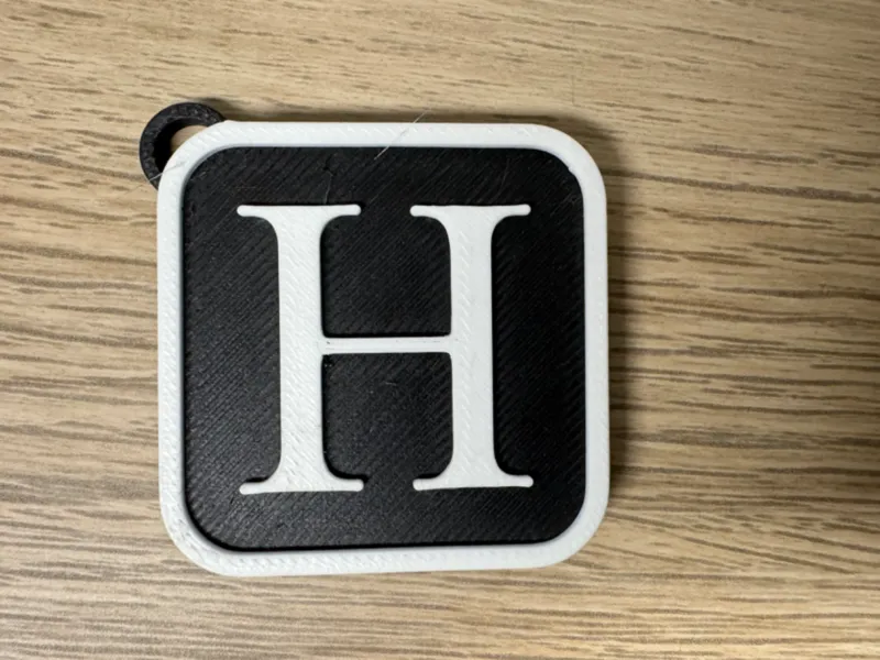 Schlüsselanhänger Buchstabe H Keychain Letter H
