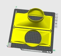 8 x 3 inch side duct