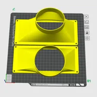 7.5 x 3 side duct
