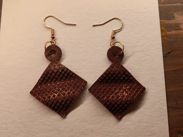 Earrings - Checkerboard Sine Wave
