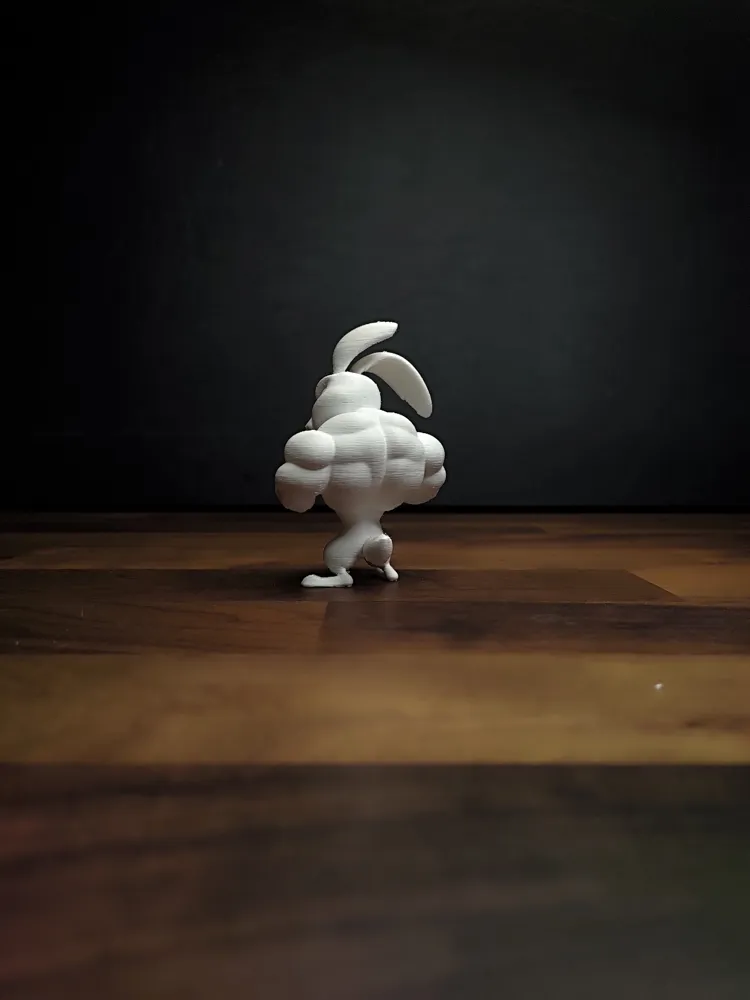 Cartoon Muscle Bunny – Funny Bunny with Muscles - Free 3D Print Model ...
