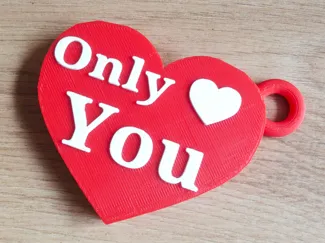 Herzanhänger Valentinstag (only you)